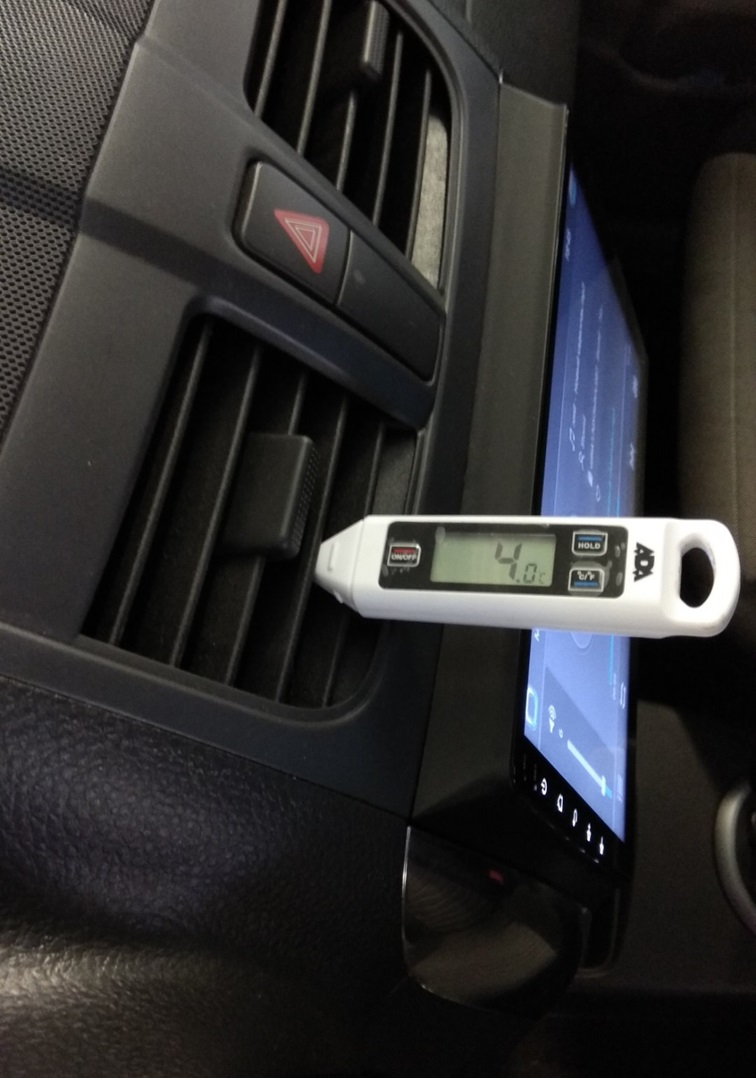 Температура воздуха после заправки кондиционера